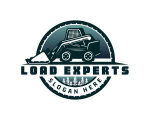 Skid Steer Loader Machinery logo design