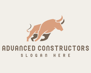 Fierce Running Bull logo design