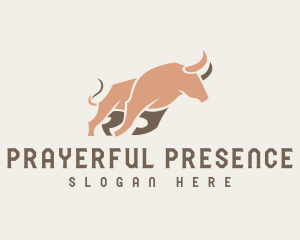 Fierce Running Bull logo design