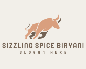 Fierce Running Bull logo design