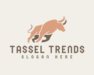 Fierce Running Bull logo design