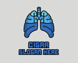 Circuit Tech Lungs logo design