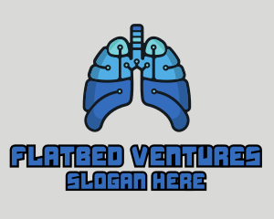 Circuit Tech Lungs logo design