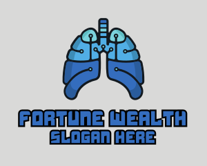 Circuit Tech Lungs logo design