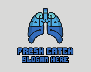 Circuit Tech Lungs logo design