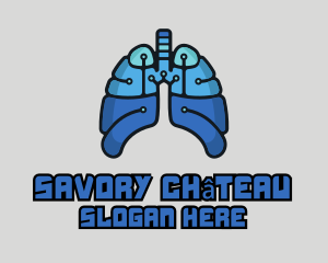 Circuit Tech Lungs logo design