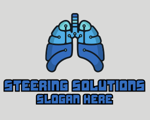 Circuit Tech Lungs logo design