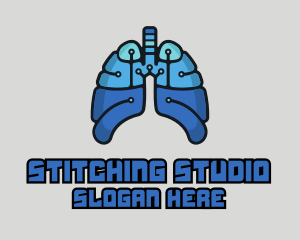 Circuit Tech Lungs logo design