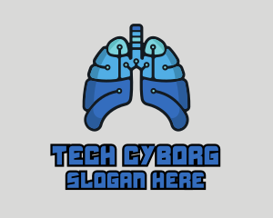 Circuit Tech Lungs logo design