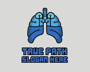 Circuit Tech Lungs logo design