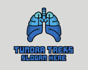 Circuit Tech Lungs logo design