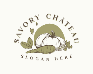 Organic Pumpkin Carrot logo design