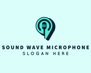 Audio Microphone Broadcast logo design