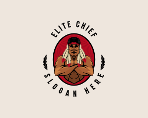 Native American Chieftain logo design