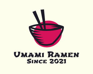 Japanese Ramen Bowl  logo design