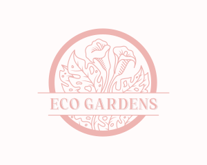 Eco Flower Garden logo design