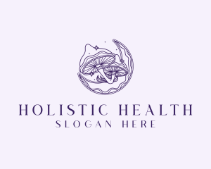 Holistic Magic Mushroom logo design