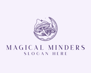 Holistic Magic Mushroom logo design