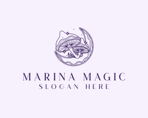 Holistic Magic Mushroom logo design