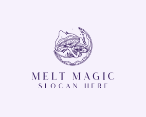 Holistic Magic Mushroom logo design