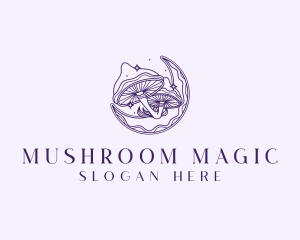 Holistic Magic Mushroom logo design