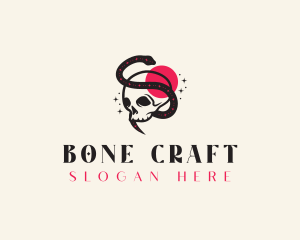 Snake Skull Gothic logo design