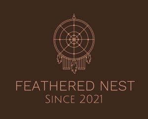 Feather Boho Decor logo design