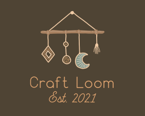 Hanging Macrame Craft logo design