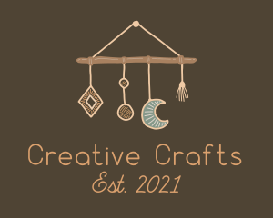 Hanging Macrame Craft logo design