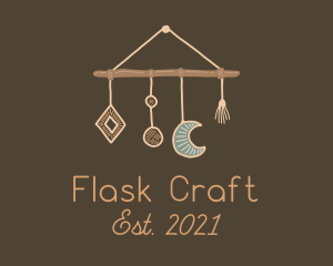 Hanging Macrame Craft logo design