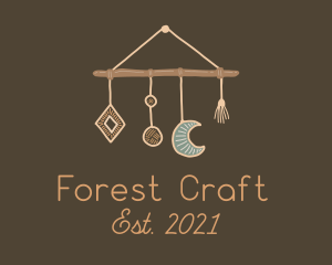 Hanging Macrame Craft logo design