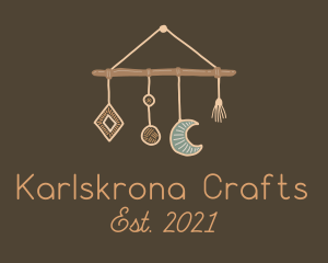 Hanging Macrame Craft logo design