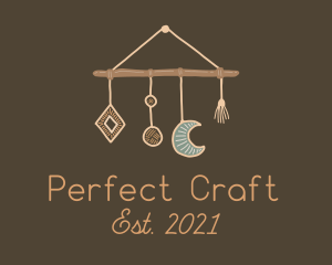 Hanging Macrame Craft logo design