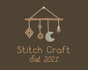 Hanging Macrame Craft logo design