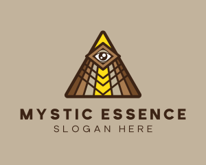 Mystic Eye Triangle logo design