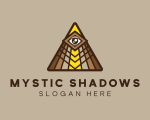 Mystic Eye Triangle logo design