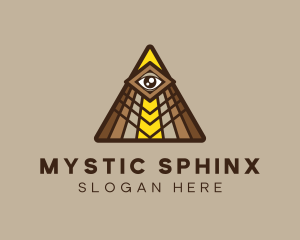 Mystic Eye Triangle logo design