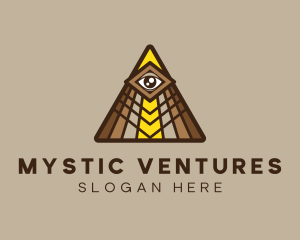 Mystic Eye Triangle logo design