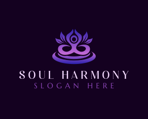 Spiritual Meditation Yoga logo design