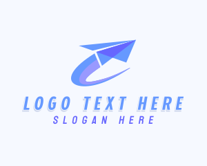 Delivery Logistics Paper Plane logo