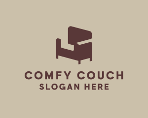 Couch Furniture Furnishing logo design