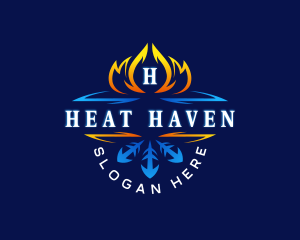 Hot Cold HVAC logo
