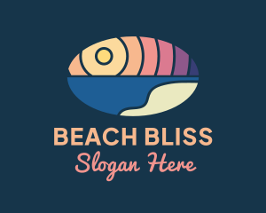 Tropical Beach Resort  logo design