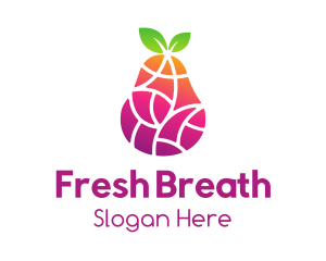 Gradient Fruit Mosaic logo design