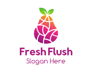 Gradient Fruit Mosaic logo design