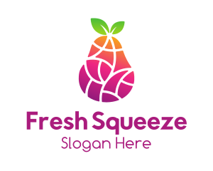 Gradient Fruit Mosaic logo design