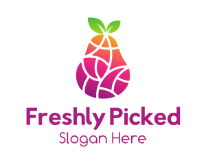 Gradient Fruit Mosaic logo design