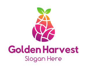 Gradient Fruit Mosaic logo design