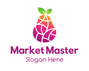 Gradient Fruit Mosaic logo design