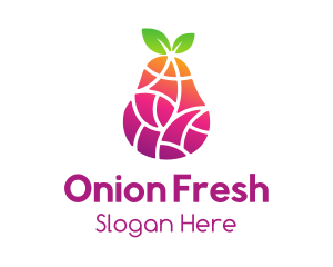 Gradient Fruit Mosaic logo design